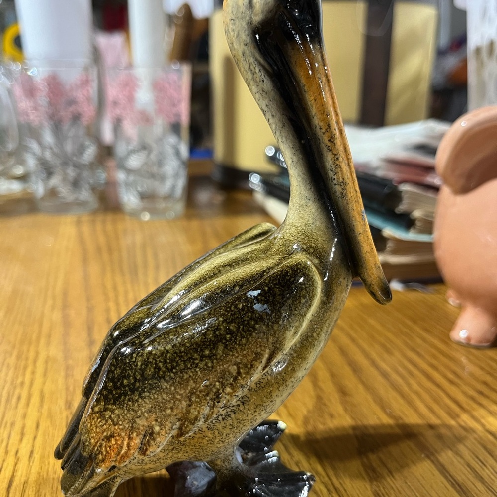 Ceramic Pelican Figurine